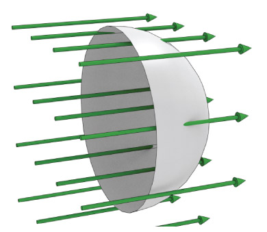 Solved A hemispherical shell is aligned so that its axis | Chegg.com