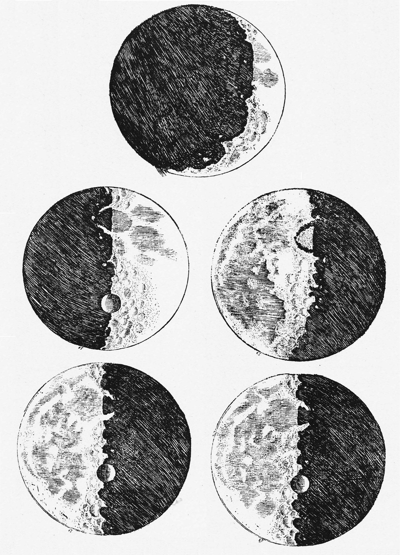 galileo moon sketches